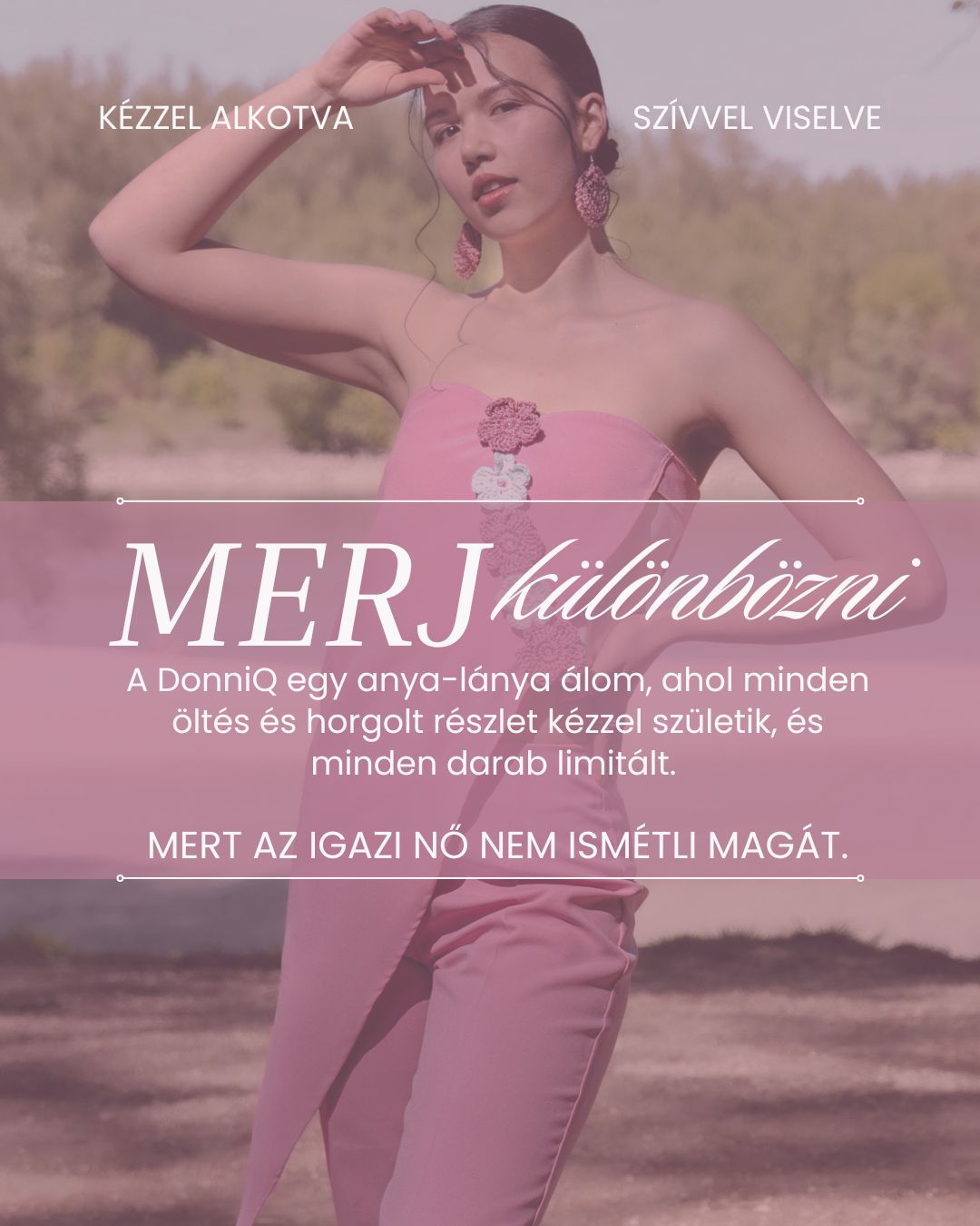 DonniQ anya-lánya slow fashion márka editorial fotó