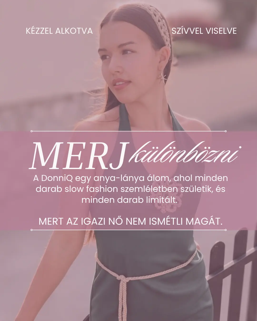 DonniQ anya-lánya slow fashion márka editorial fotó